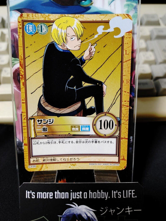 One Piece Bandai Carddass Card Sanji C496 Japanese Retro Vintage Japan