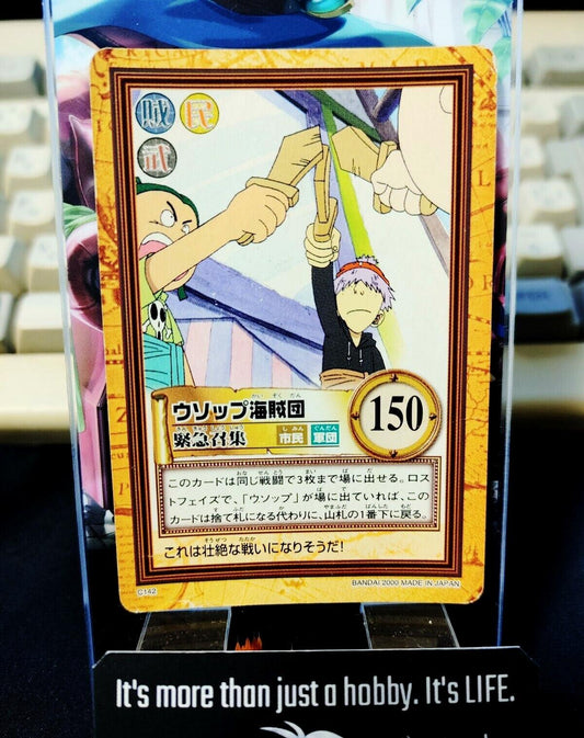 One Piece Bandai Carddass Card Usopp C142 Japanese Retro Vintage Japan