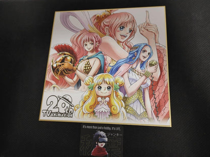 Anime One Piece Animation 20th Art Design Panel Board Shikishi Japan Limited