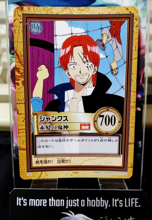 One Piece Bandai Carddass Card Shanks C82 Japanese Retro Vintage Japan