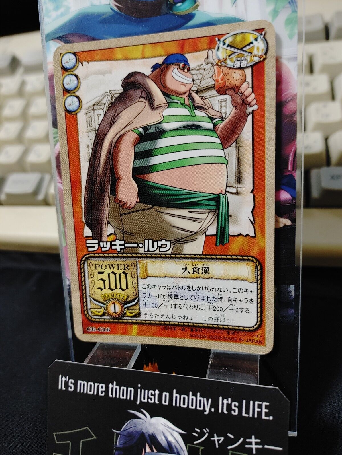 One Piece Bandai Carddass Card Lucky Roo CE-C16 Japanese Retro Vintage Japan