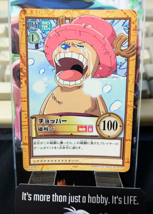 One Piece Bandai Carddass Card Chopper C498 Japanese Retro Vintage Japan