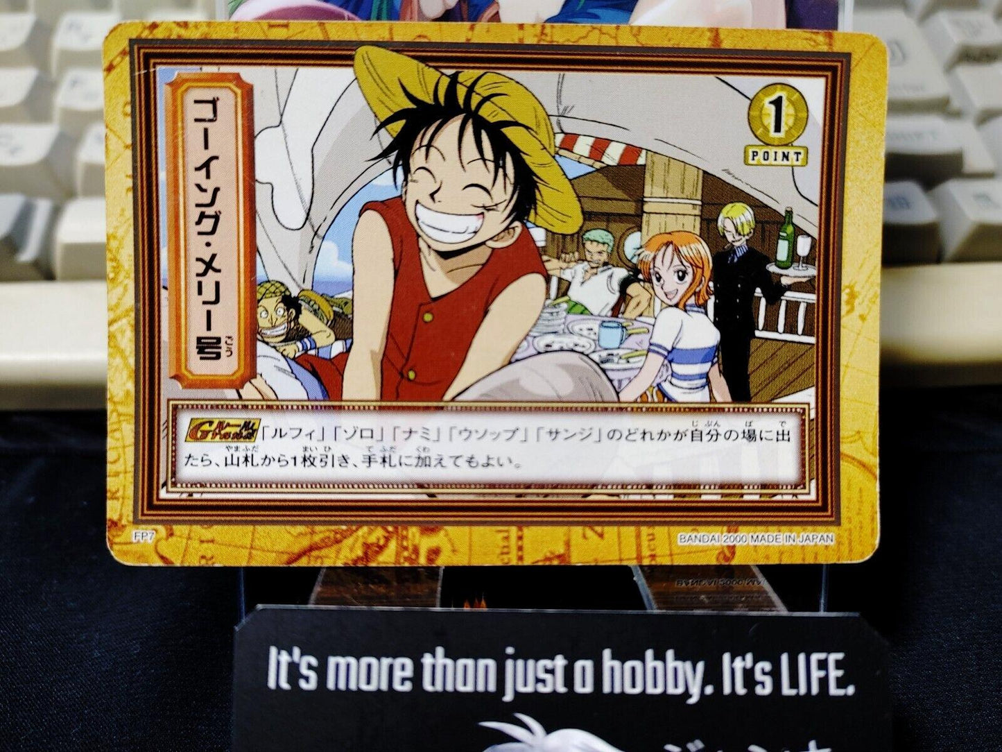 One Piece Bandai Carddass Card Luffy FP7 Japanese Retro Vintage Japan