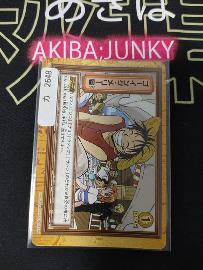 One Piece Bandai Carddass Card Luffy FP7 Japanese Retro Vintage Japan