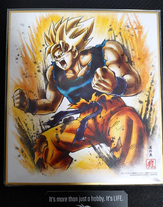 Dragon Ball Z Anime Goku Art Board Panel Shikishi Japan Limited