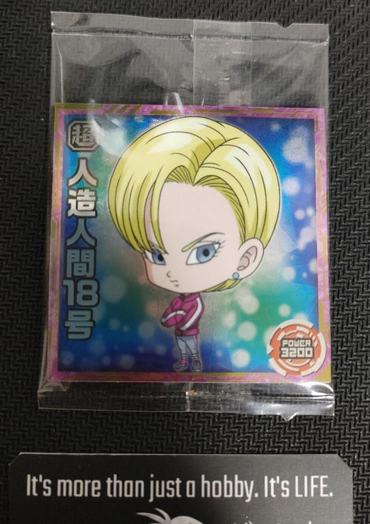 Dragon Ball Mini Sticker Card Wafer Android 18 5-07R Japanese Collectible Japan