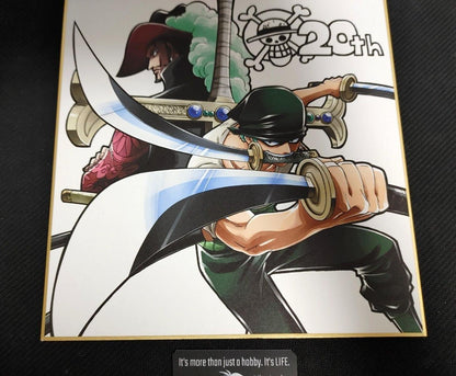 Anime One Piece Animation 20th Art Design Panel Board Shikishi Japan Limited C