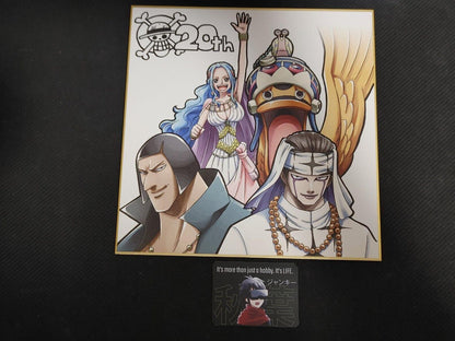 Anime One Piece Animation 20th Art Design Panel Board Shikishi Japan Limited D