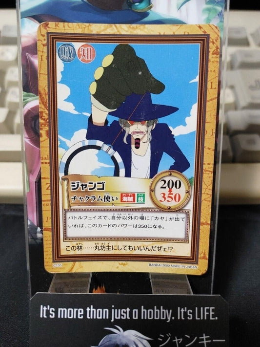 One Piece Bandai Carddass Card Jango C135 Japanese Retro Vintage Japan