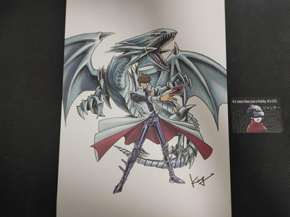 YuGiOh Seto Kaiba Limited Blue-Eyes Takahashi Art Print Japan Release