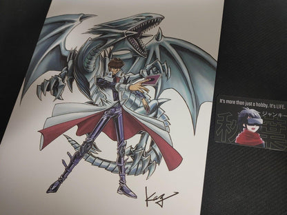 YuGiOh Seto Kaiba Limited Blue-Eyes Takahashi Art Print Japan Release