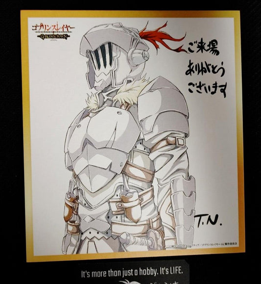 Goblin Slayer Anime Art Panel Shikishi Signature Print Japan Release