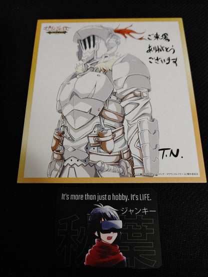Goblin Slayer Anime Art Panel Shikishi Signature Print Japan Release