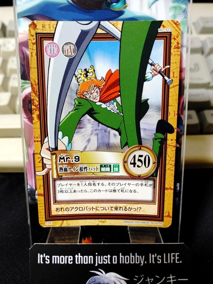 One Piece Bandai Carddass Card Mr. 9 C391 Japanese Retro Vintage Japan