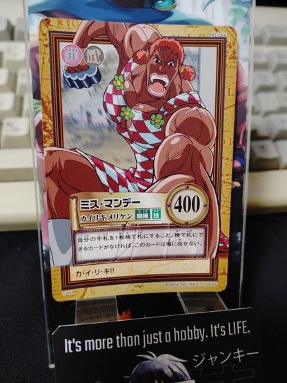 One Piece Bandai Carddass Card Ms. Monday C394 Japanese Retro Vintage Japan