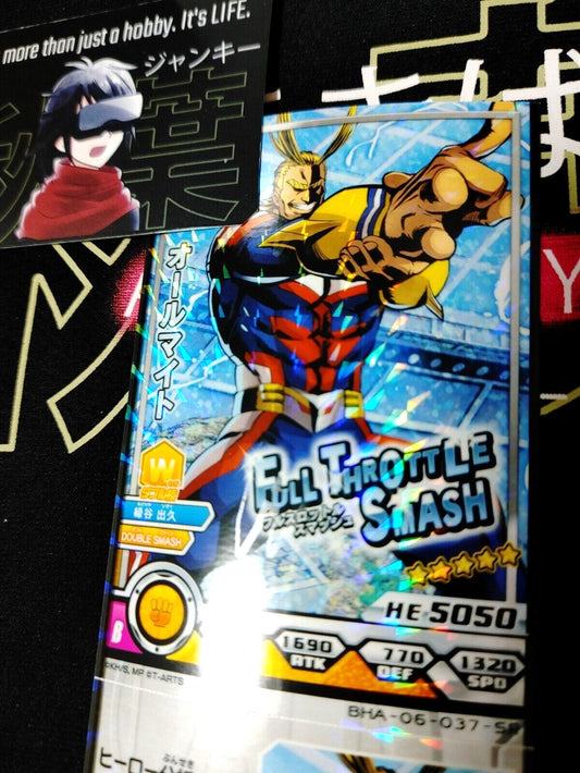 My Hero Academia Heroes Battle Rush Card All Might BHA-06-037-SR Japan