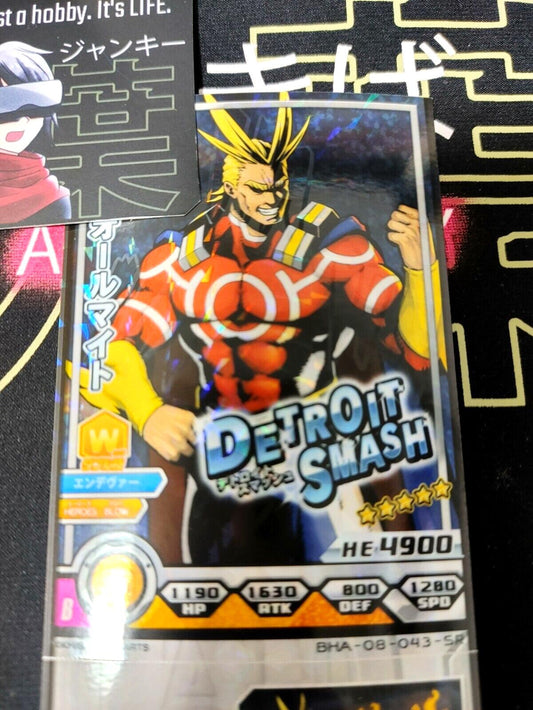 My Hero Academia Heroes Battle Rush Card All Might BHA-08-043-SR Japan