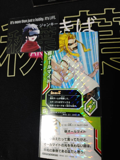 My Hero Academia Heroes Battle Rush Card All Might BHA-01-042-S Japan