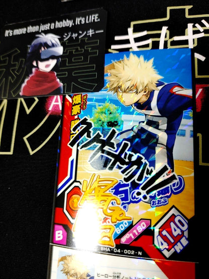 My Hero Academia Heroes Battle Rush Card Bakugo BHA-04-002-N Sign Japan