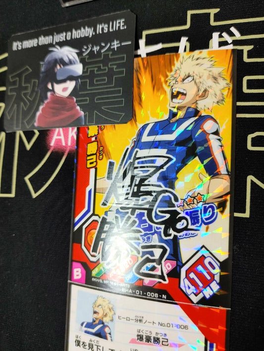 My Hero Academia Heroes Battle Rush Card Bakugo BHA-01-006-N Sign Japan