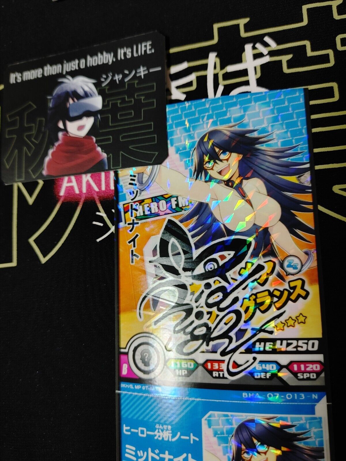 My Hero Academia Heroes Battle Rush Card Midnight BHA-07-013-N Sign Japan