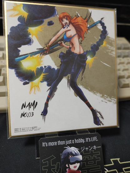 Anime One Piece Animation Nami Art Design Panel Board Shikishi Japan Limited